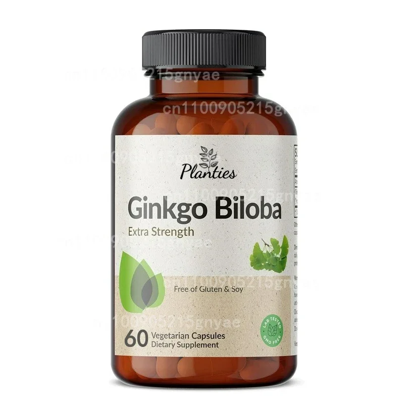 

Ginkgo Biloba Capsules - Supports Brain Health, Cognitive Function, Improved Focus, Memory Clarity and Enhanced Energy