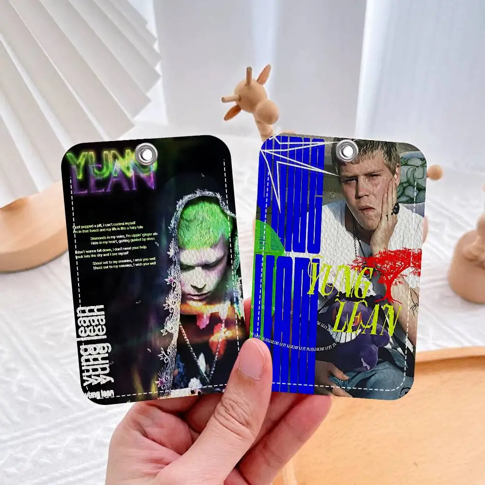 Rapper Y-Yung L-Lean Cute Cartoon Inteated Elevator Card Acc Control Card Keychain Protective Cover Gift Keychain