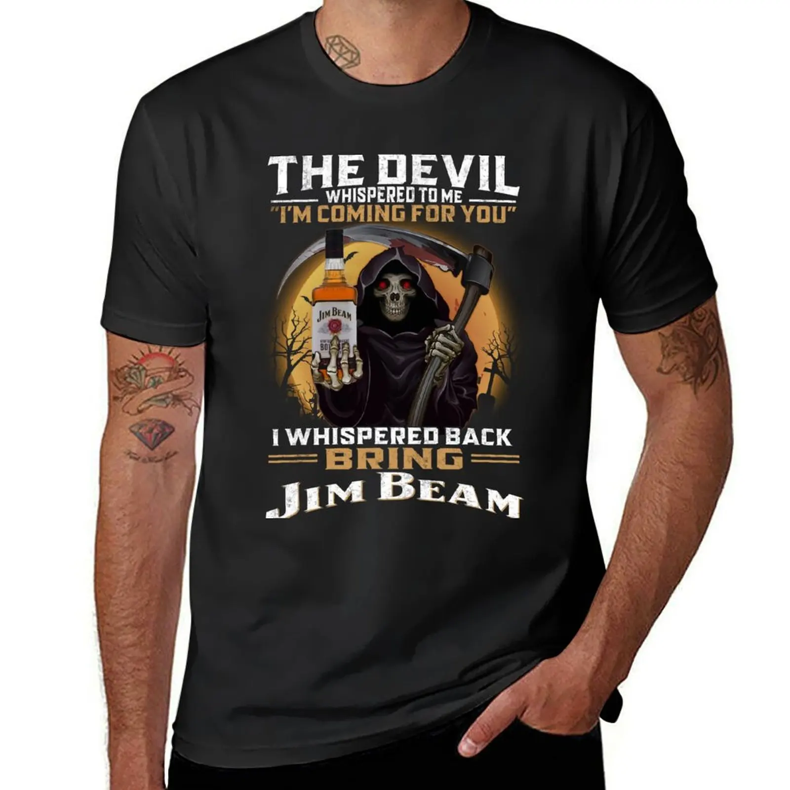 Jim Beam T-Shirt customs design your own blacks summer tops oversized t shirt men