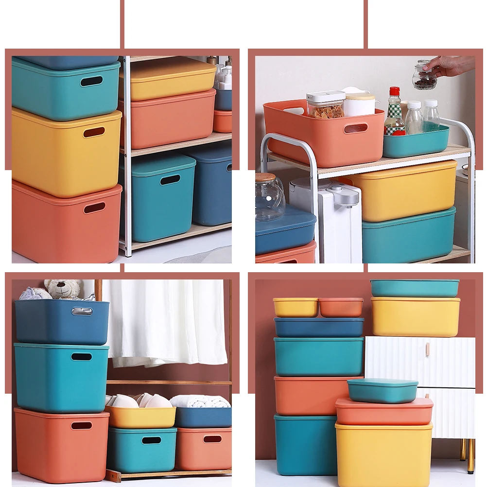 

Storage Box Countertop Organizer Plastic Stackable Bathroom Tray PP Dressing Table Boxes Storage