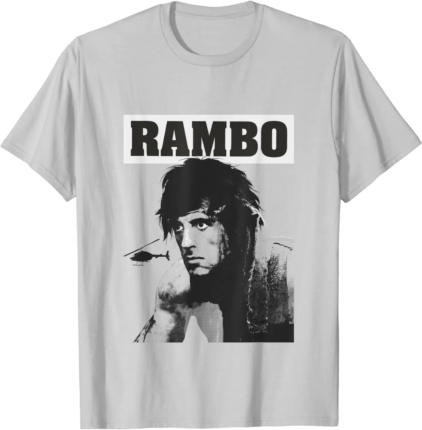 Rambo First Blood Helicopter Poster T-Shirt