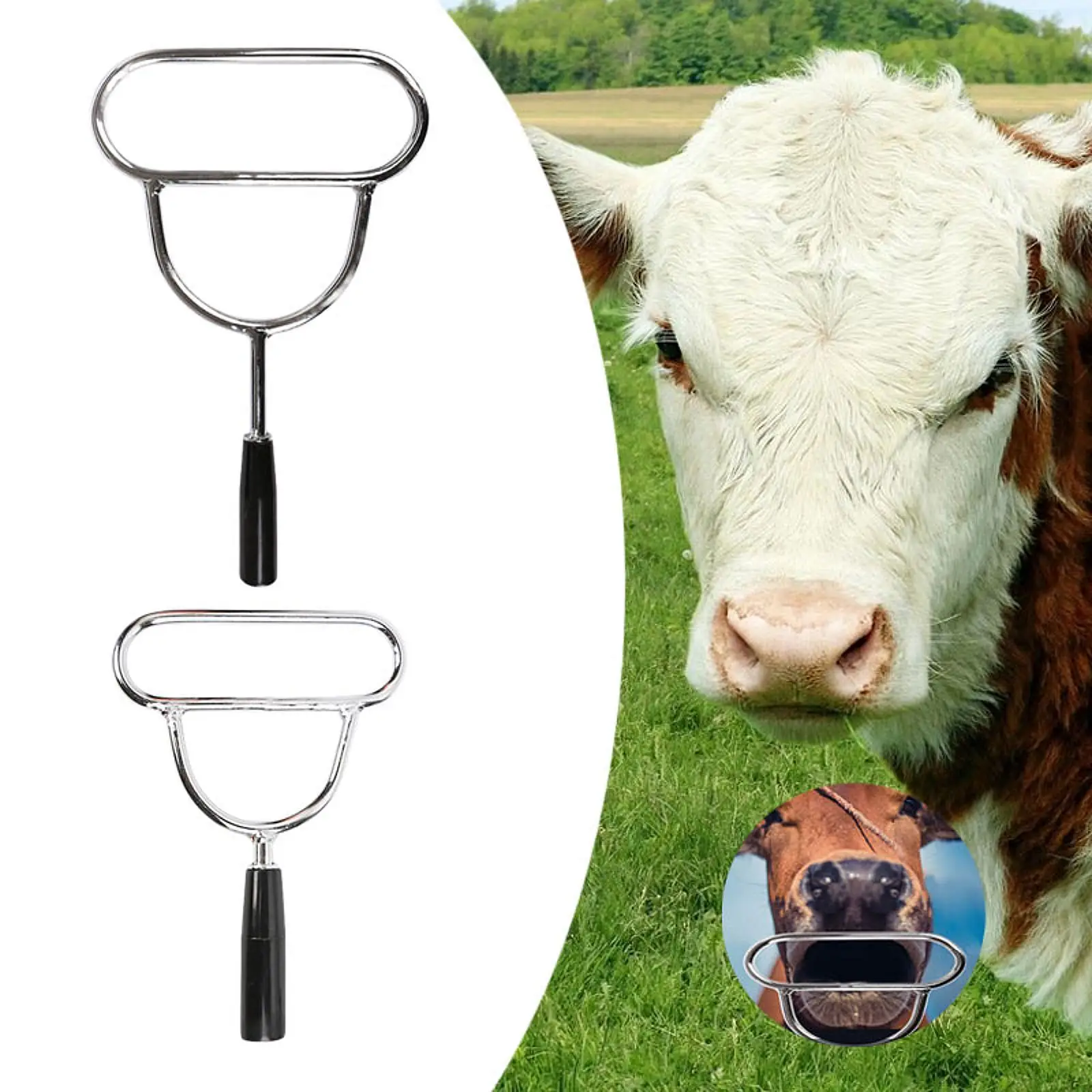 

Cow Mouth Opener Portable Oral Examination Practical Mouth Dilator Tool