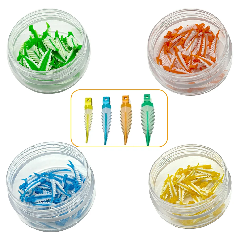 Dental Adaptive Interdental Wedges Silicone Elastic Composite Dentist Material Tooth Restoration Set