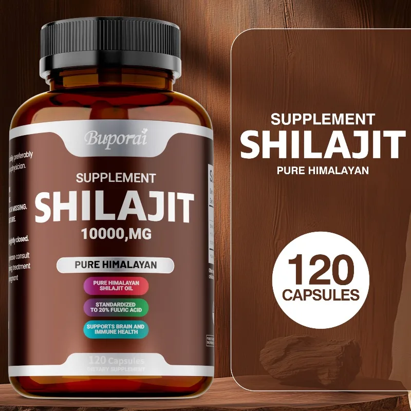 Shilajit Capsule - Hormone Balance, Supports Nervous and Brain Function Health, Improves Cognitive Abilities, Replenish Energy