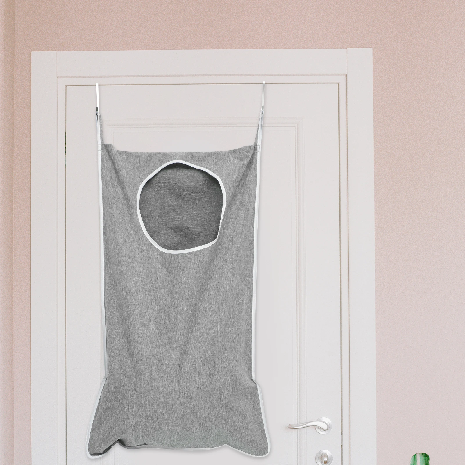 

1 set 1 set Mesh Laundry Bag Foldable Storage Bag Bathroom Behind Door Organizer Large Capacity Dirty Clothes Holderback Of Door