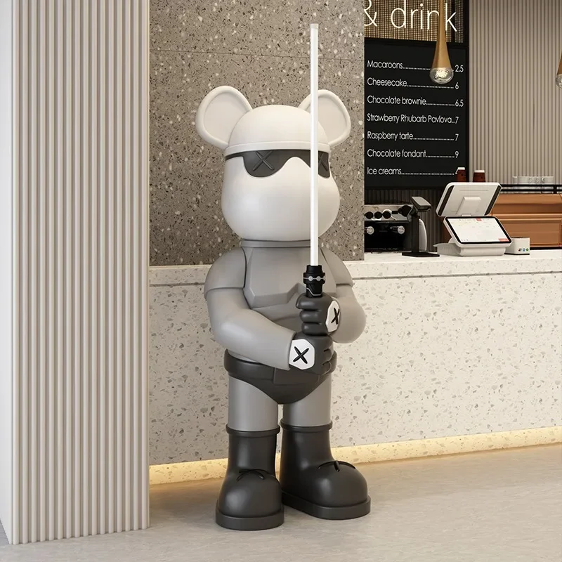 الدب العنيف ليتسبر، زخرفة أرضية كبيرة لغرفة المعيشة، دمية المشاهير على الإنترنت لخزانة التلفزيون المنزلي #2