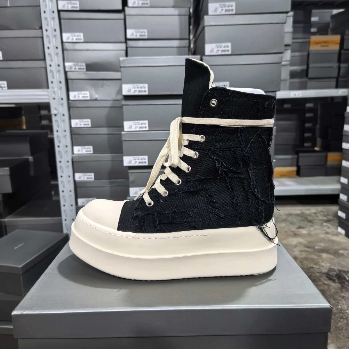 Men's High Top Platform Motorc - Men Shoes White Colour recension och pris