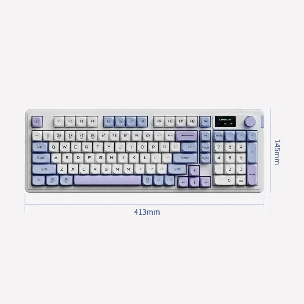 ABS trois modes clavier mécanique sans fil 2.4g filaire trois modes 2.4G Bluetooth clavier filaire émettant de la lumière Bluetooth