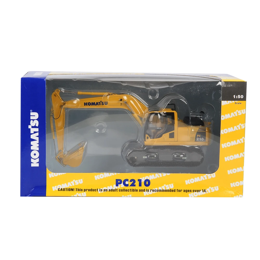 1/50 Scale Alloy PC210 Engineering Vehicle Hydraulic Excavator Diecast Model Toy Collection