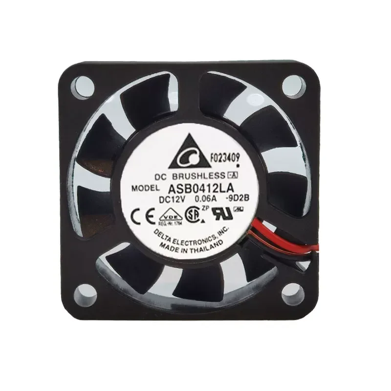 for Delta 4010 4CM Ultra Quiet Cooling Fan 12V 0.06A ASB0412LA 2 Wire Small Axial Fan