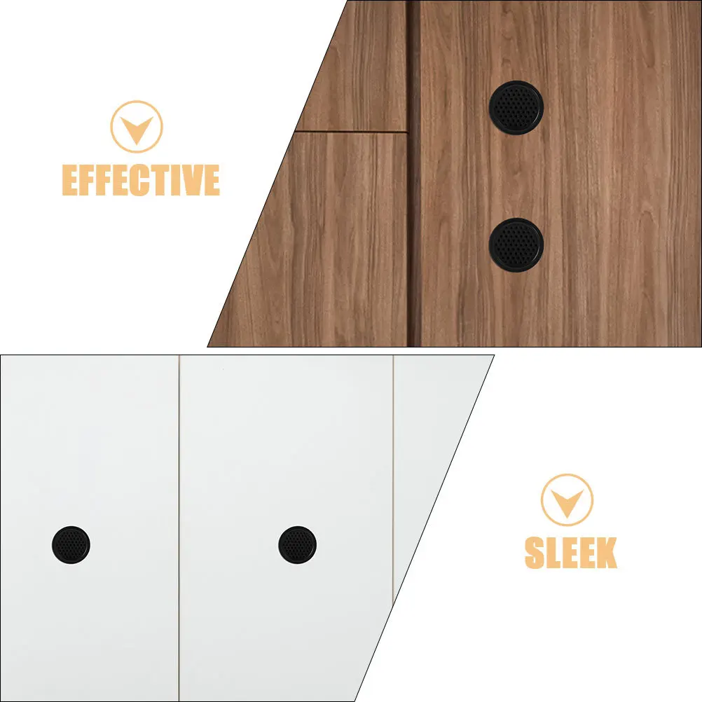 10 Buah Ventilasi Udara Bulat dari Baja Tahan Karat untuk Lemari, Ventilasi Lemari, Lubang Jaring Tahan Lama, Mudah Dipasang, Lemari Sepatu