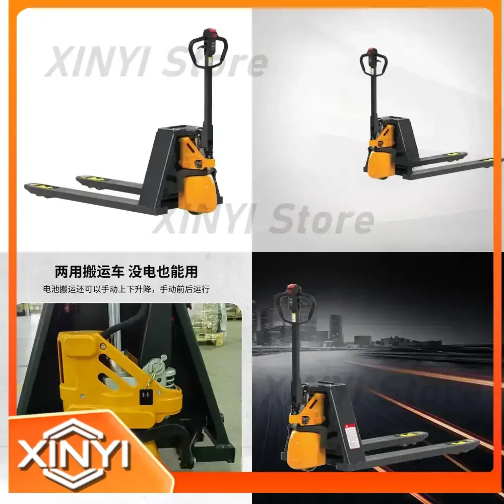 Electric Semi-Electric Forklift Truck for Lithium Battery 2 Ton for Supermarket Loading and Unloading Cargo Tool