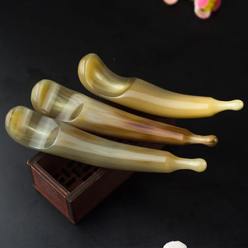 

1Pc Natural Yak Horns Massage Stick Face Foot Reflexology Massage Relieve Muscle Soreness Body Relaxation Massage Tool