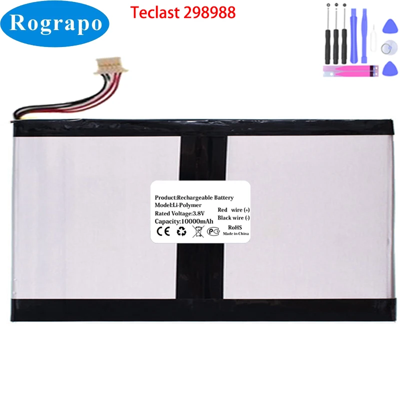 New 3.8V 10000mAh Teclast 298988 Tablet PC Laptop Battery