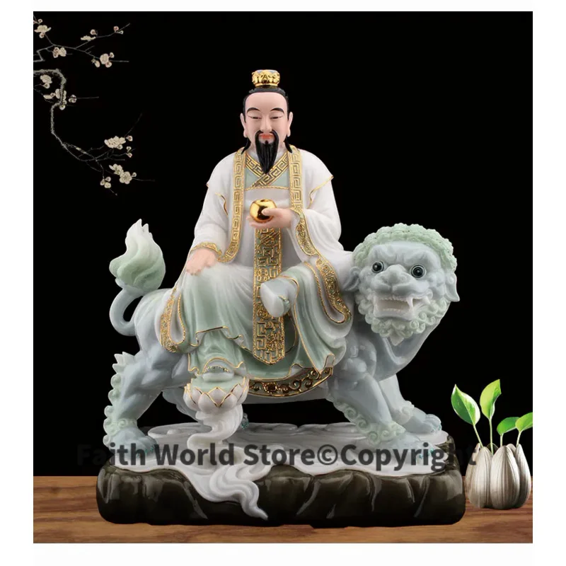 Taoism Buddhism high grade Tianzun TAI YI ZHEN REN God buddha statue home family safety health Exorcism efficacious Talisman