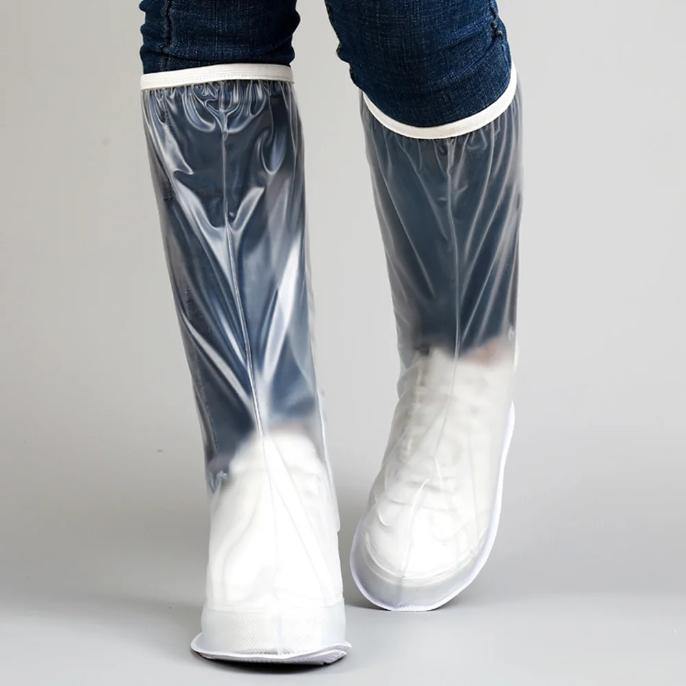 Motorcycle High Tube Rain Boots Waterproof Non-Slip Footwear Motorbike Cycling Bike Reusable Protection Accessories