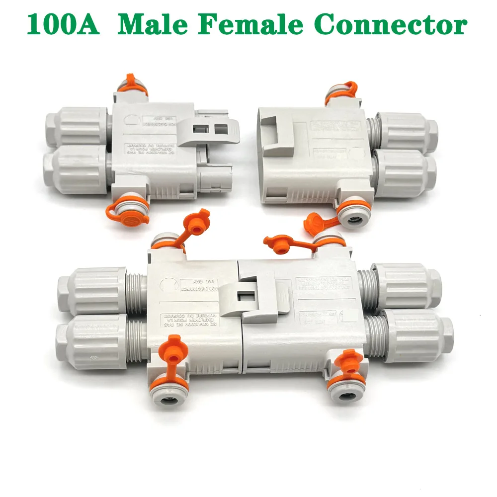 

100A Waterproof Parking Air Conditioning Plug High-power on-board Generator Power Connector Truck Male Female Charging Head