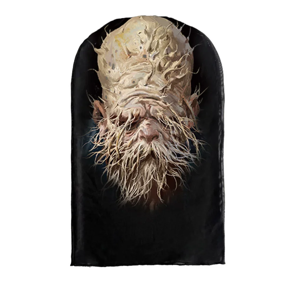 Cosplay 3D Gedrukt Kanye Masker Stretch Mesh Volgelaatsmasker Mannen Vrouwen Rollenspel Hoofdtooi Halloween Mode Bivakmuts Hoofdtooi