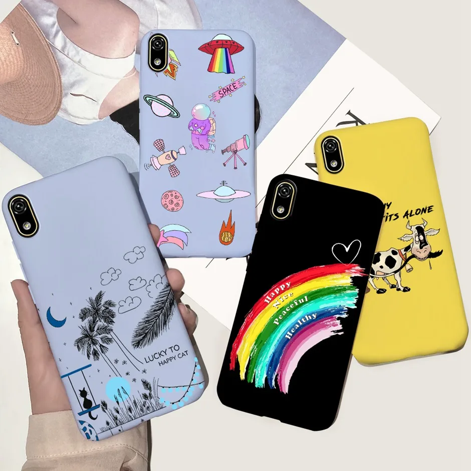 Cute Love Heart Shockproof Phone For Huawei Y5 2019 Case Silicone TPU Back Cover Soft Case For Huawei Y 5 2019 5.71 Inch