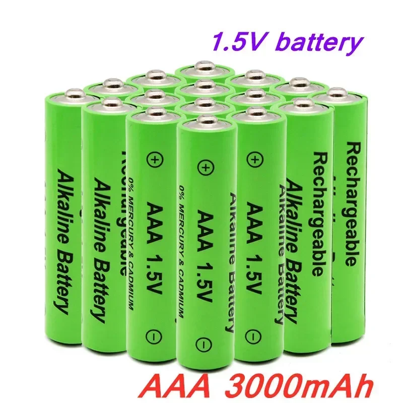 Pilas recargables AAA originales, pilas recargables AAA1.5V, 100% mAh, cargador para afeitadora, reloj, novedad de 3000