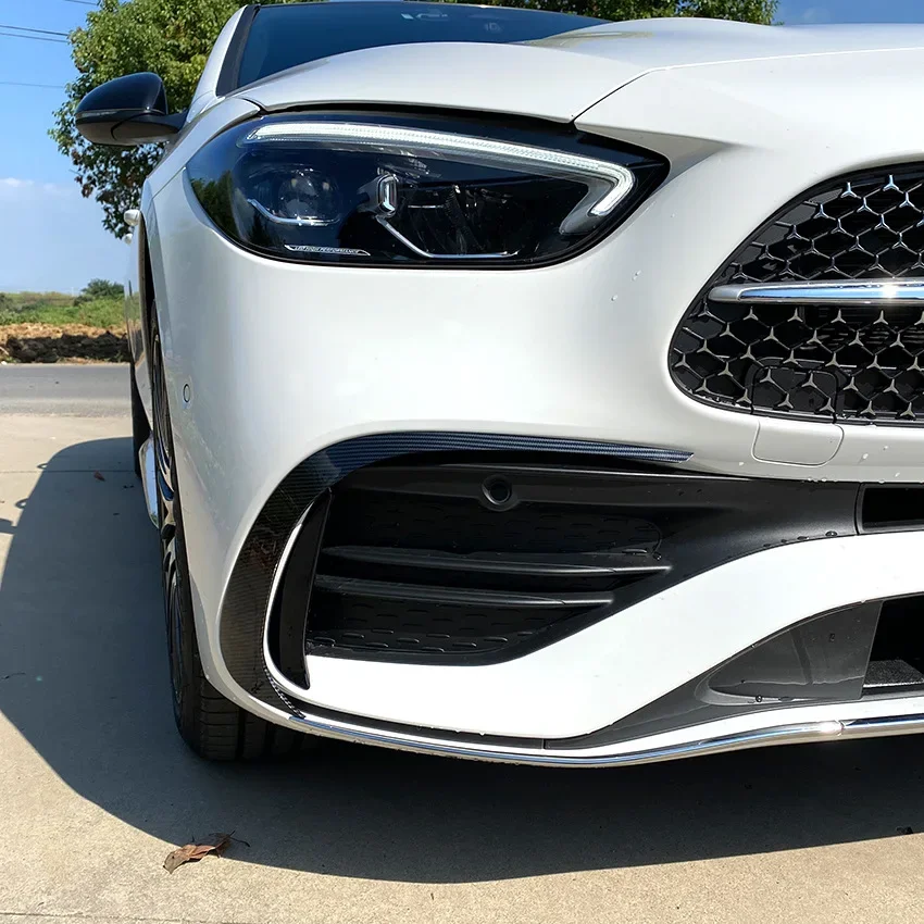 

GEFENSI For Mercedes-Benz C-Class W206 C200 C260 C300 AMG 2022 2023 Front Bumper Splitter Fog Lamp Spoiler Cover Air Vent Wind K