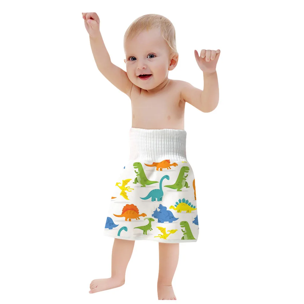 2024 Summer Dress comodo riutilizzabile gonna per pannolini per bambini pantaloncini 2 In 1 gonna da allenamento per ragazze dei ragazzi Roupa Infantil Menina