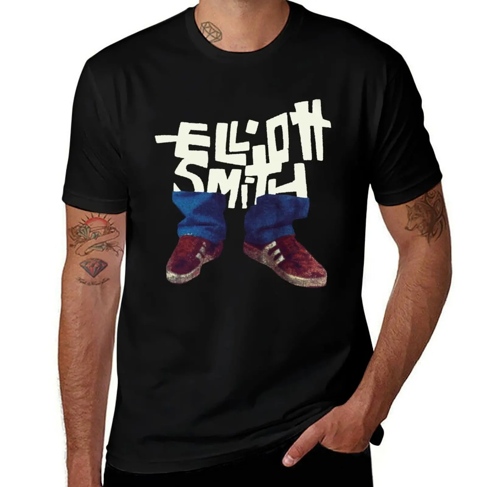 

Elliott Smith son of sam shoes sopranos T-Shirt Casual Light Summer Short Sleeve Top