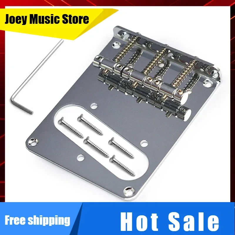 

3-седельный мост с верхней загрузкой 96,5x80 мм для 6-струнной электрогитары TL, хромированные музыкальные аксессуары