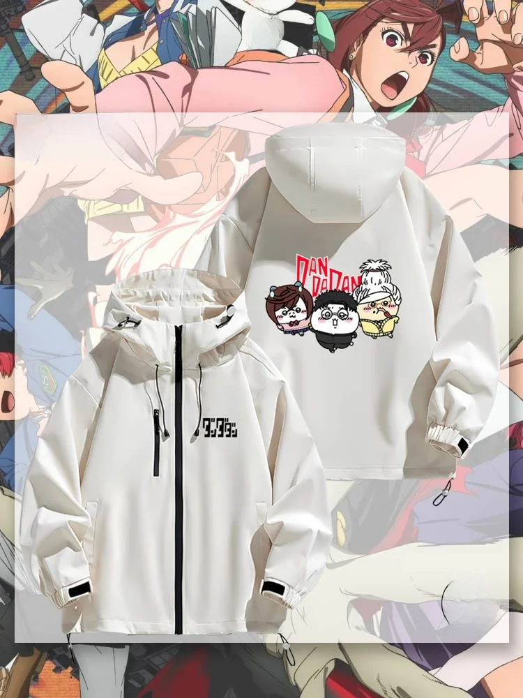 

Giikawa l Armed Da Par Jaet Waterproof Polyester Fiber Long Sve Youthful Sle Men's Women's Outerwear Coat