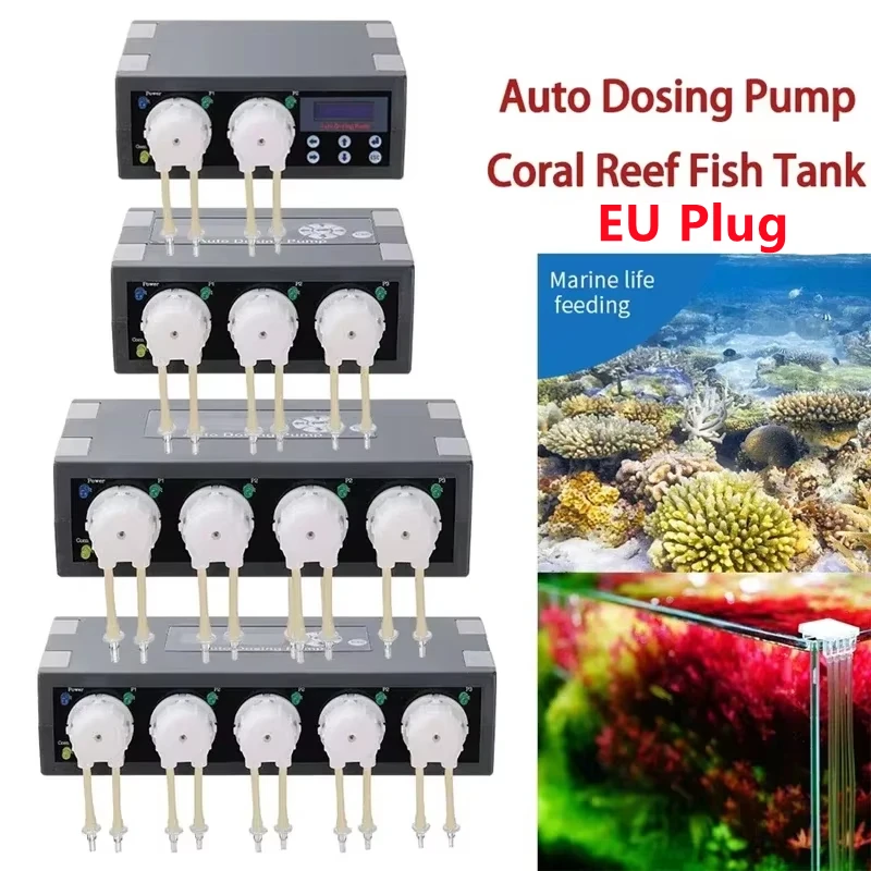 Automatic Doser Pump Smart Doser Aquarium Dosing Pump for Marine Coral Reef Fish Tank Water Pump Filter Accessoires EU/US Plug