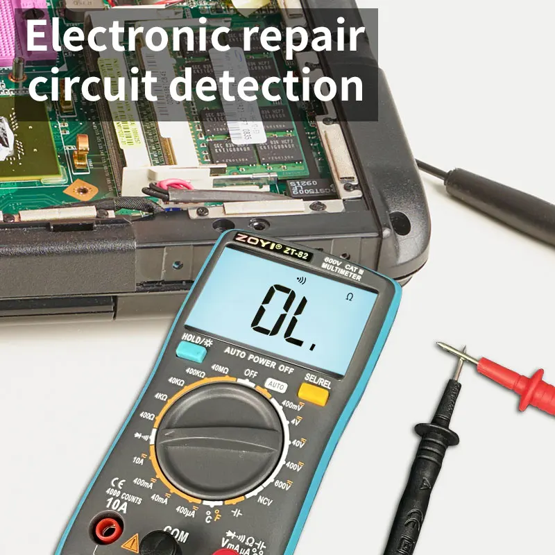 ZT-82 multimetr cyfrowy o wysokiej precyzji wielofunkcyjny automatyczny wyświetlacz cyfrowy inteligentny multimetr do konserwacji