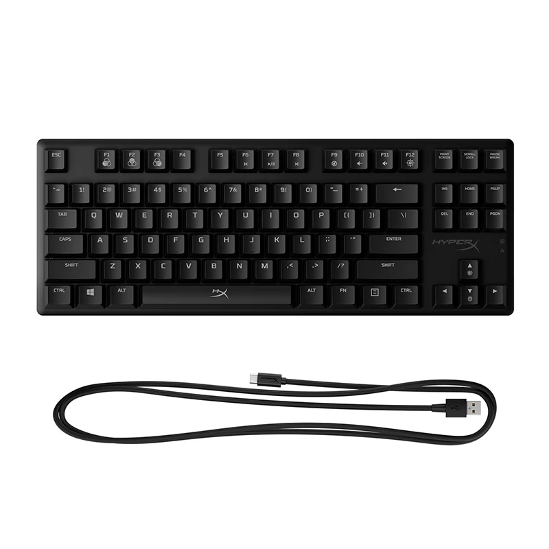 HyperX Alloy Origins Core Tenkeyless Mechanical Gaming Keyboard Software Controlled Light Compact Form Factor RGB LED Backlit