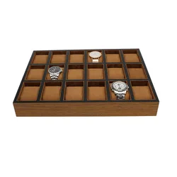 Wooden Watch Box Display Cabinet for Watch Store Hard Wholesale Watch Boxes Storage Organizer Box Showcase Watches Stand Pillows