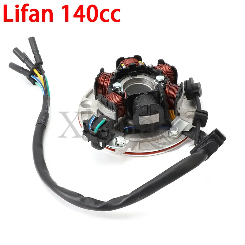 Lifan 140cc Engine 6 Coil Ignition Magneto Stator For Lifan 140 LF 140cc 1P55FMJ Horizontal Kick Starter Engines Dirt Pit Bikes