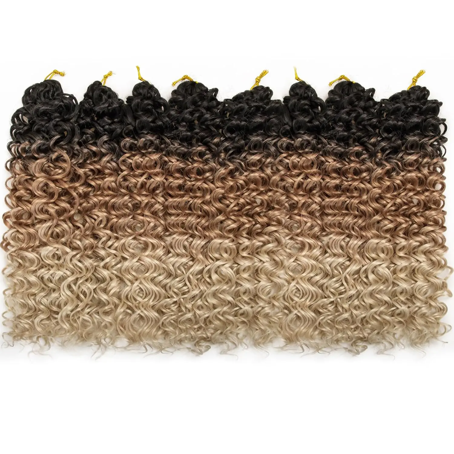 Krullend gehaakt haar GoGo Curl gehaakt haar voor zwarte vrouwen Deep Wave vlechthaar, synthetische Boheemse gehaakte vlecht watergolf