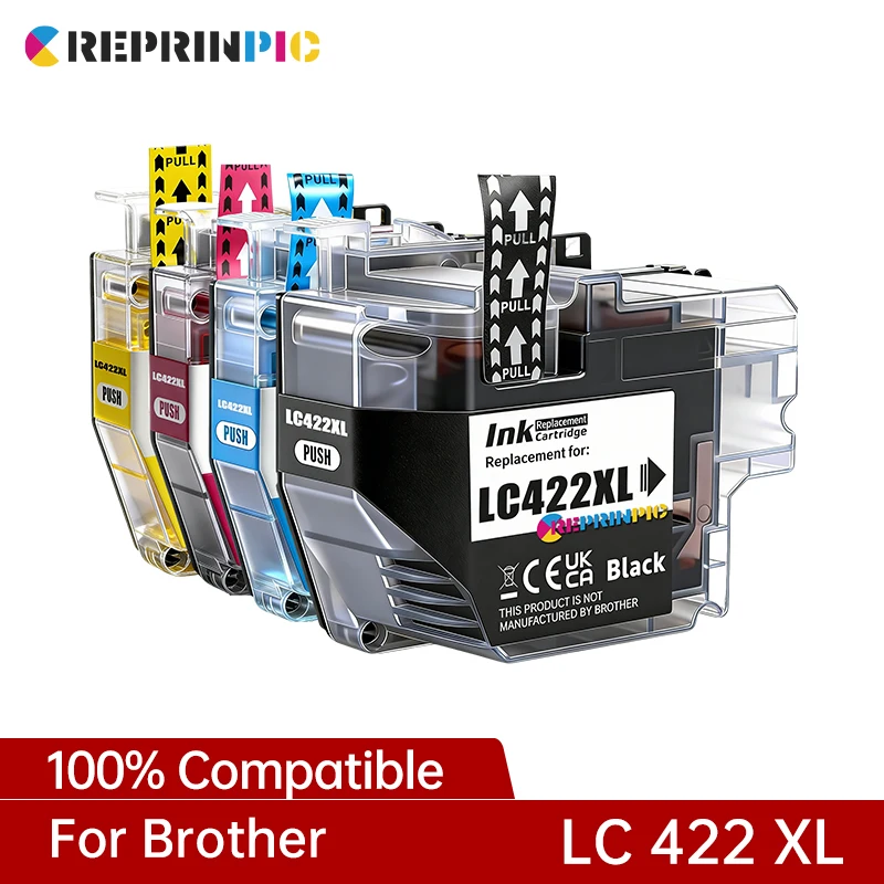 Cartouche d'encre compatible LC422XL LC 422 LC422 XL pour imprimante Brother MFC-J5340DW MFC-J5345DW MFC-J5740DW MFC-J6540DW J6940DW