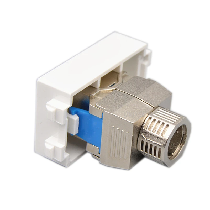 CAT8 RJ45 Shielded Module Plug Connector 23x36mm CAT.8 LAN Kit Socket Support 40Gbps Network Speed For Wall Faceplate Panel