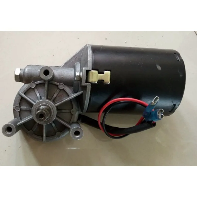 24V Garage Door Opener Motor 28T Gear, BS2470 Hall Limit Switch Replacement Part for Electric Panel Door