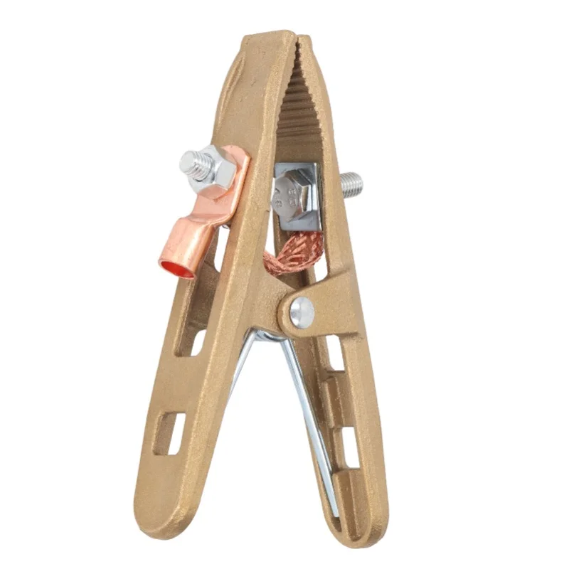 Grounding Clamp 500A Brass High Power A Shaped Ground Clamp For MIG MMA TIG ARC Welding