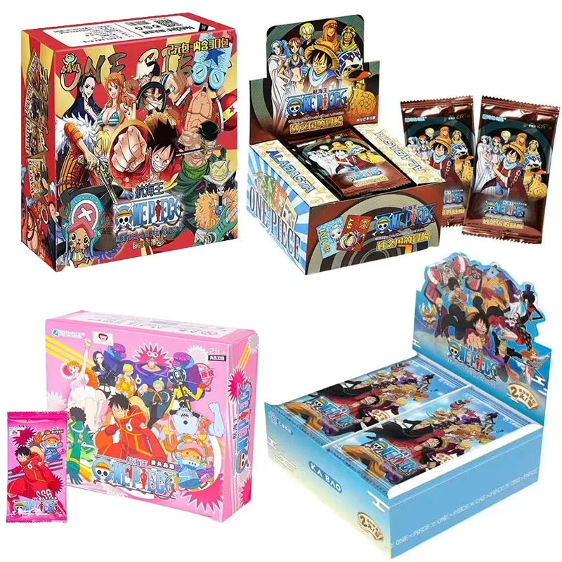 

New One Piece Card Dazzling Night Collection Edition Gold Card Graffiti Style Anime Character Collection Cards Kids Toys Gifts