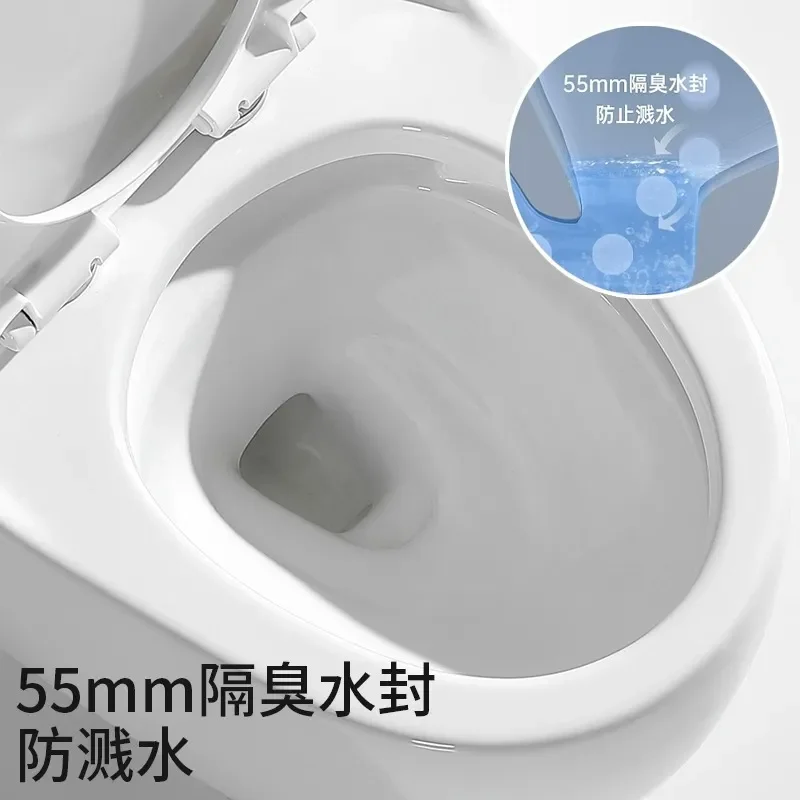 Egg Shaped Siphon Toilet Water Saving Silent Deodorant Anti Splash Large Pipe Flushing System Suitable For Small Apartment