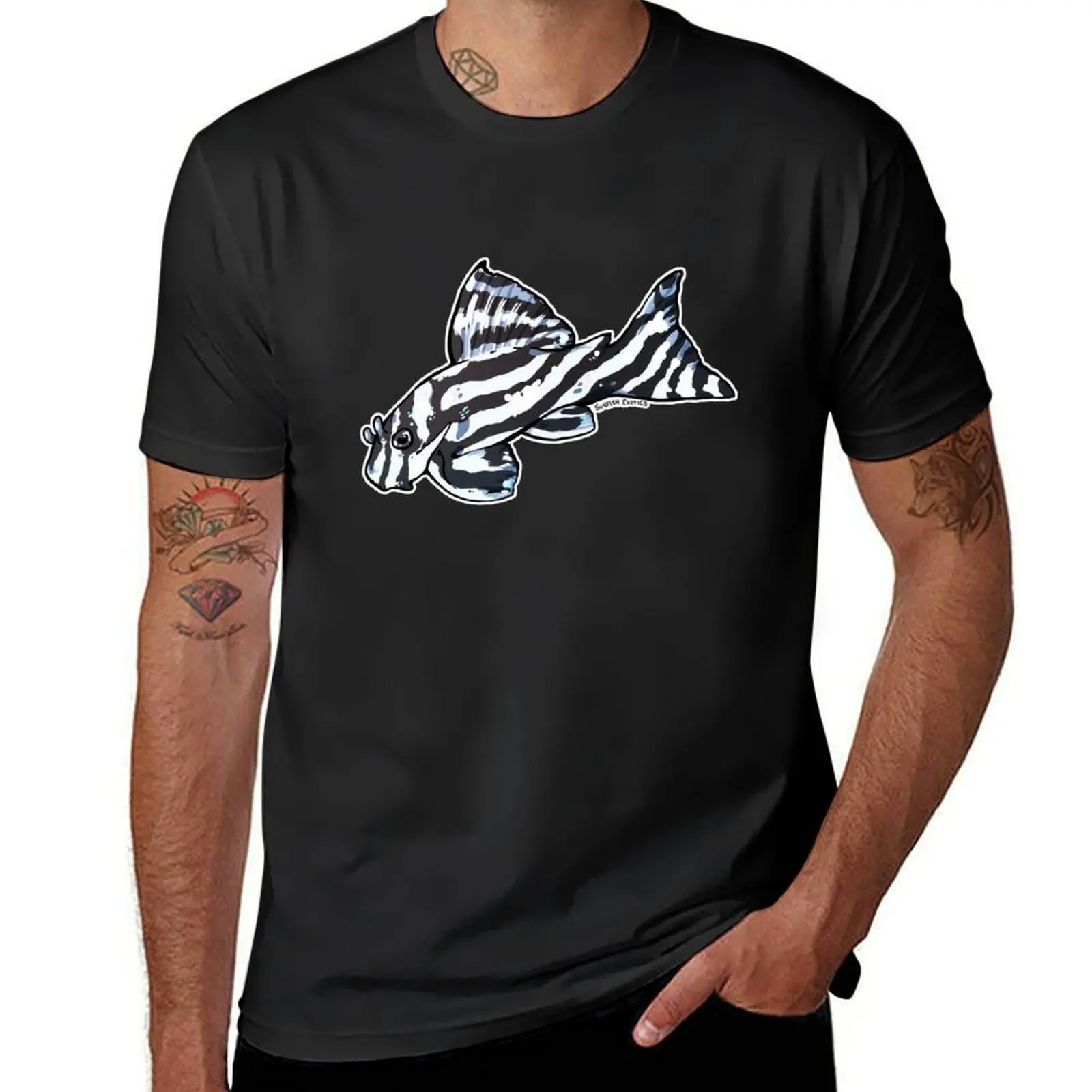 

Zebra Pleco L46 T-Shirt blanks quick-drying animal prinfor boys sports fans t shirts for men graphic