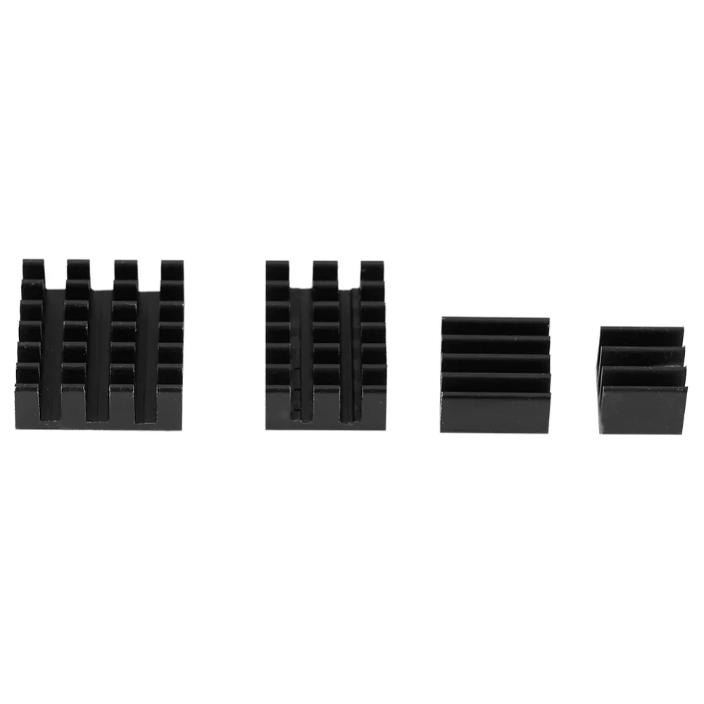 5Set/20 Stuks Koeloplossing Aluminium Koellichaam voor Raspberry Pi met Lijm Zwart Koellichaam CPU Radiator computer Koeling