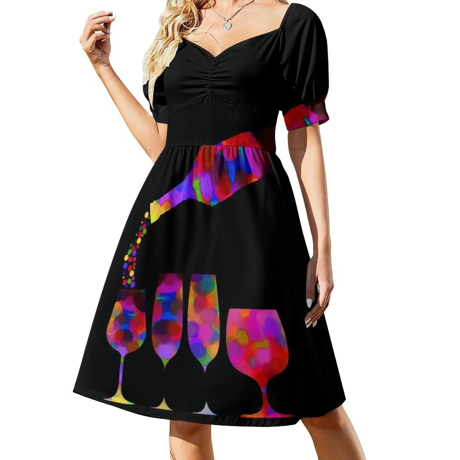 

Neon Marble – Can’t Decide Short Sleeved Dress women's clothing trend 2025 women's summer clothing 2025 Prom gown Dress