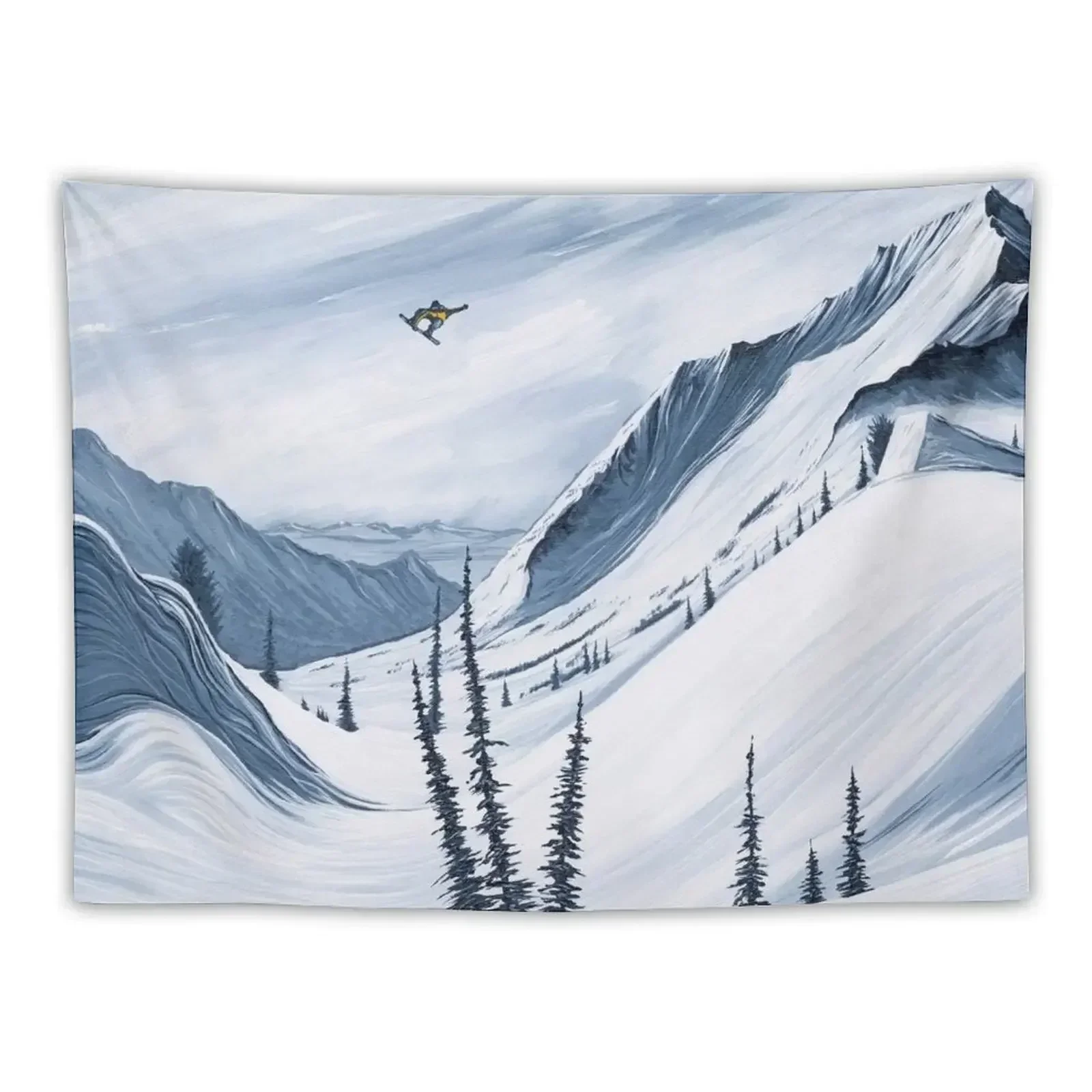 

Snowboarding Moments - Chads Gap Tapestry Decor For Room Bedroom Decor Aesthetic Luxury Living Room Decoration Tapestry