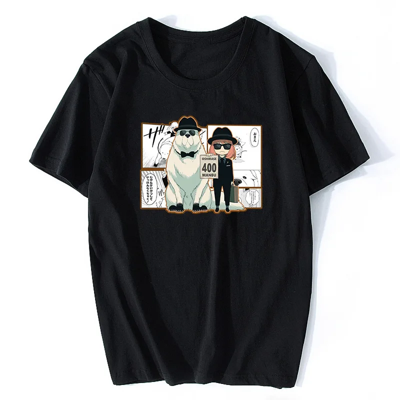 SPY×FAMILY T-shirt Men Women Pure Cotton T Shirt Kawaii Japnese Anime Print Casual Oversized Girl Tee Big Size Unisex Clothing