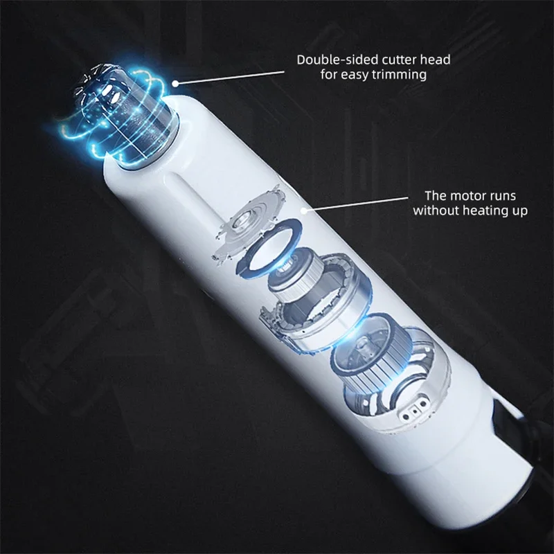 ماكينة تشذيب شعر الأنف الكهربائية المحمولة من باناسونيك، ماكينة تشذيب شعر الأنف والأذنين للرجال، ماكينة قص غير مؤلمة قابلة لإعادة الشحن
