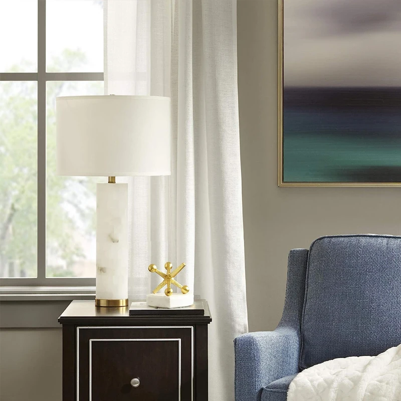 Simple style design alabaster table lamp classic table lamp