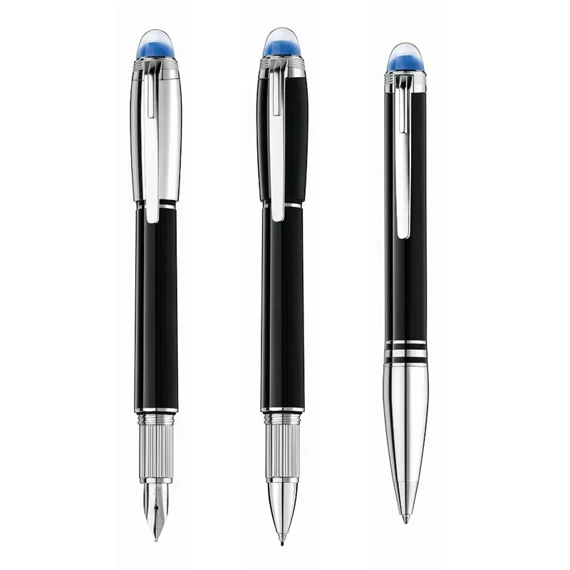 Luxury Space MB Ballpoint Pen Metal Blue Planet Rollerball Writing Pens Office School Supplies Stationery