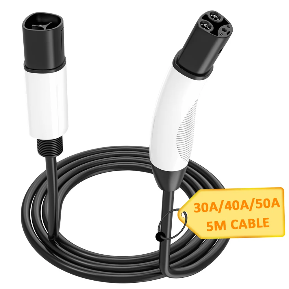 For Tesla EV Charger Extension Cable 30A 40A 50A NACS Charging Cord for Model 3 Y S X Wall Connector Mobile Charger